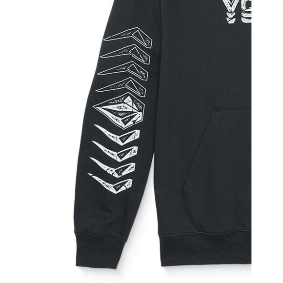 Volcom NWT Cement Pullover Hoodie Washed Black Heather Large - Picture 4 of 5